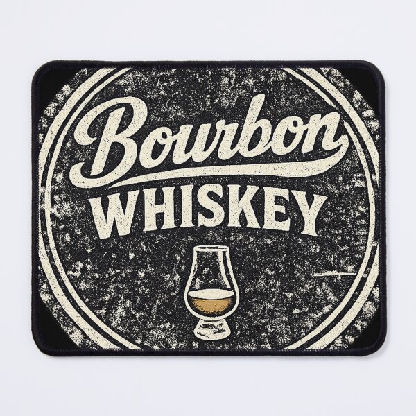Item preview, Bourbon Whiskey Vintage Distressed Glencairn Badge Graphic Tee designed and sold by TM DESIGNS AND MORE.