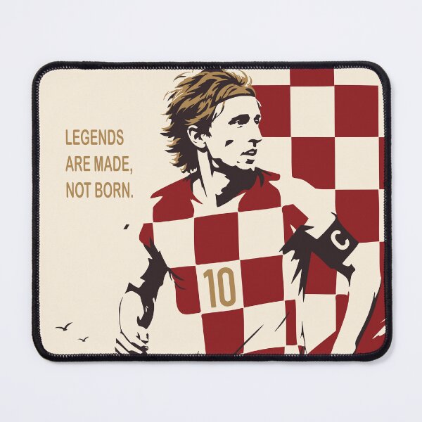 Item preview, Luka Modrić Croatia Football Legend Print designed and sold by Studio pod Burom.
