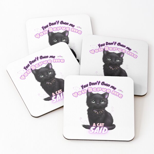 Item preview, You Don’t Own Me, You Serve Me – Sassy Cat Lover T-Shirt ? designed and sold by BoldMarks.