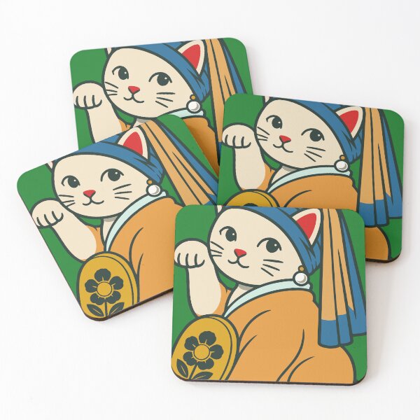 Item preview, The Kitten with a Purrl Earring – Kawaii Maneki Neko designed and sold by redwane.