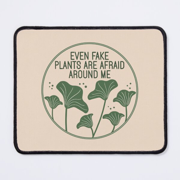 Item preview, Even Fake Plants Are Afraid Around Me - Funny Plant Killer Botanical Badge designed and sold by the-Z3nith.