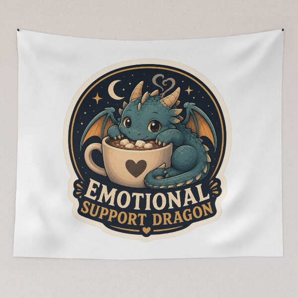 Item preview, Emotional Support Dragon designed and sold by AbstractAnom.