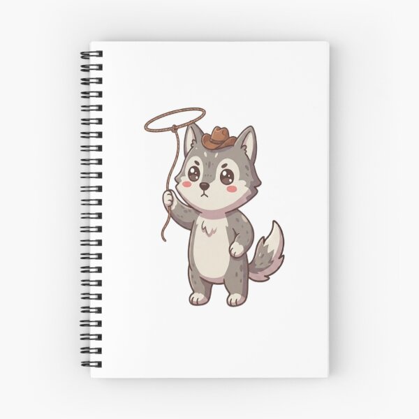 Item preview, Cute Cowboy Wolf With Lasso designed and sold by Ella_Sketch.