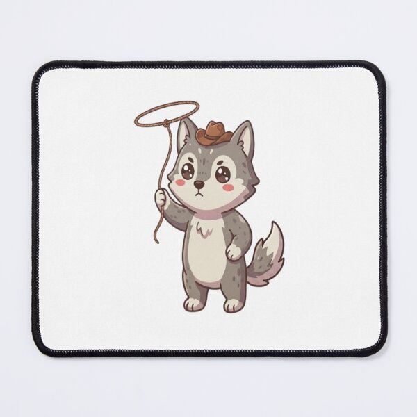 Item preview, Cute Cowboy Wolf With Lasso designed and sold by Ella_Sketch.