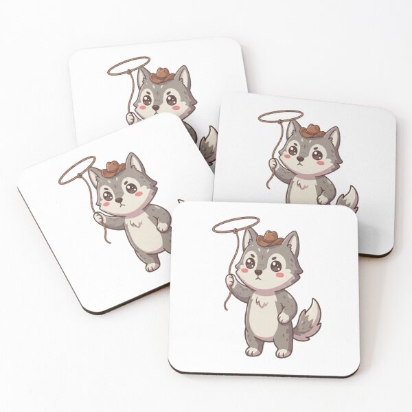 Item preview, Cute Cowboy Wolf With Lasso designed and sold by Ella_Sketch.
