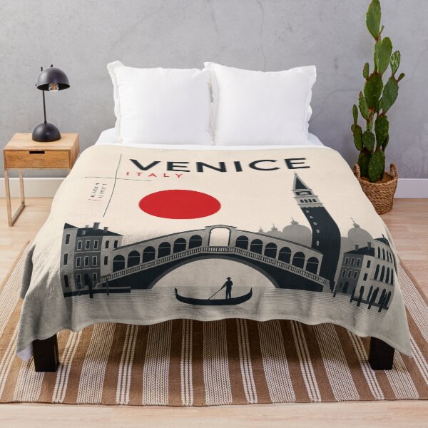 Item preview, Venice swiss style poster designed and sold by CMYKStudio.
