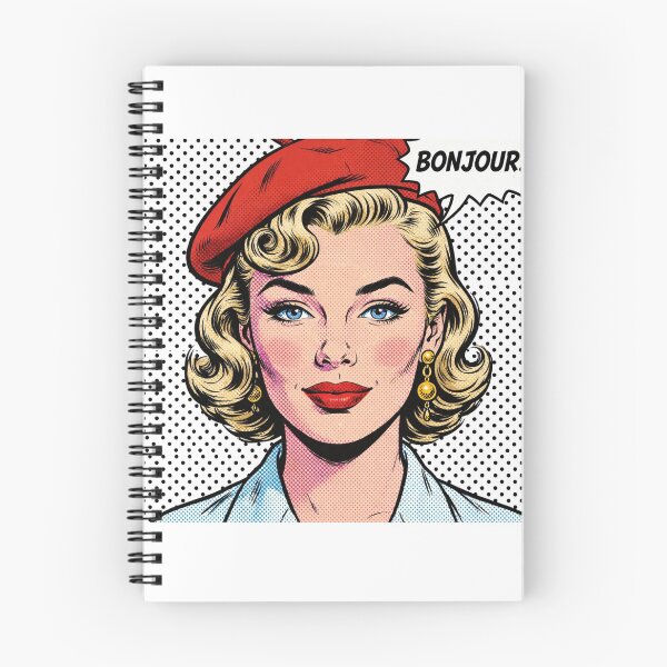 Item preview, Bonjour Red Beret Girl - Pop Art Portrait designed and sold by MAISON SYLVIE.