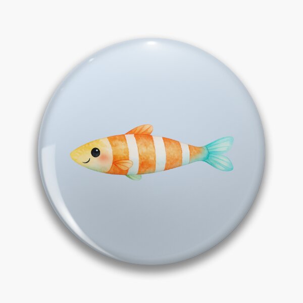 Item preview, Orange Striped Fish Art designed and sold by DariaCraft.