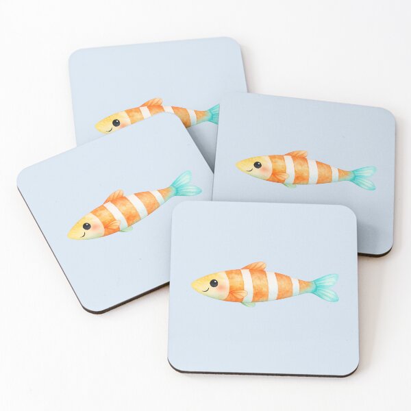 Item preview, Orange Striped Fish Art designed and sold by DariaCraft.