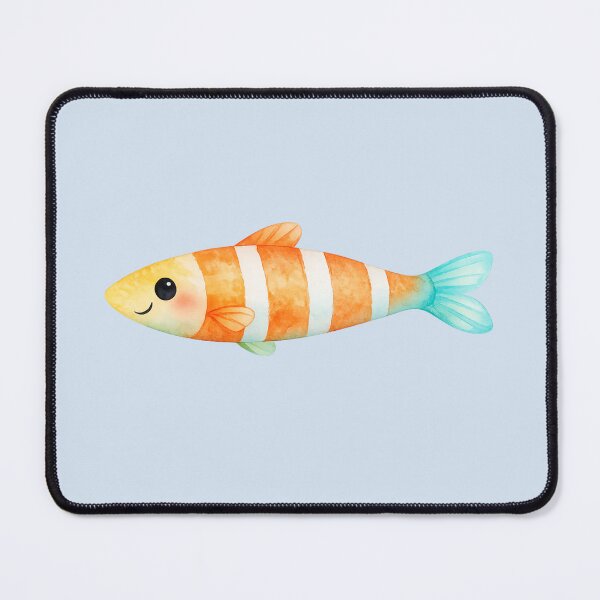 Item preview, Orange Striped Fish Art designed and sold by DariaCraft.