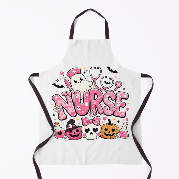 Item preview, Cute Spooky Halloween Nurse Ghost Pink Aesthetic Healthcare Worker Gift T-Shirt designed and sold by konfikkonfik.