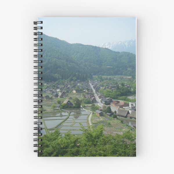 Item preview, Traditional Japanese Mountain Village Landscape Art Print designed and sold by KaleChub.