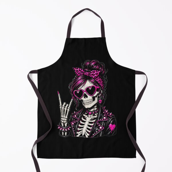 Item preview, Rock On Pink Ribbon Skeleton Cute Goth designed and sold by Simon-art-land.