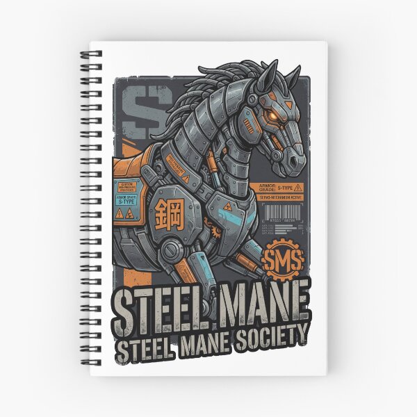 Item preview, Steel Mane Society Mecha Horse — Cyberpunk Armored Stallion designed and sold by CornishPixiPony.