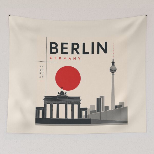 Item preview, Berlin swiss style poster designed and sold by CMYKStudio.