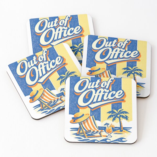 Item preview, Out of Office Retro Beach Vacation Tropical Resort Graphic Tee designed and sold by TM DESIGNS AND MORE.