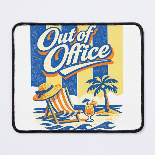 Item preview, Out of Office Retro Beach Vacation Tropical Resort Graphic Tee designed and sold by TM DESIGNS AND MORE.