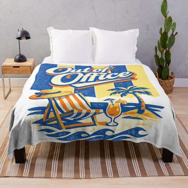 Item preview, Out of Office Retro Beach Vacation Tropical Resort Graphic Tee designed and sold by TM DESIGNS AND MORE.