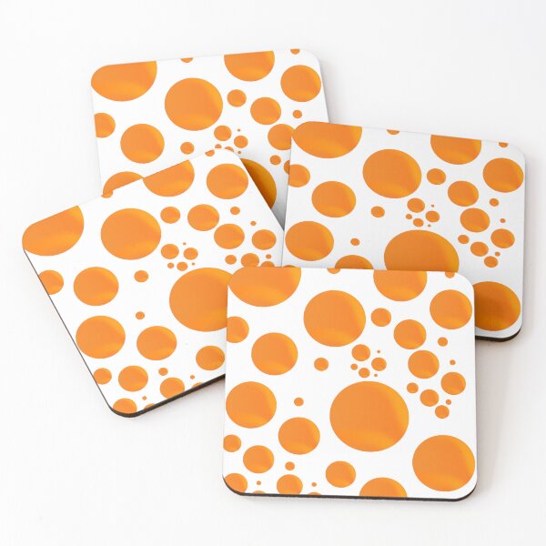 Item preview, Vibrant Orange Bubbles Abstract Polka Dot Pattern designed and sold by NikBrin Prevail .