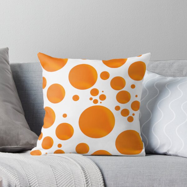 Item preview, Vibrant Orange Bubbles Abstract Polka Dot Pattern designed and sold by NikBrin Prevail .