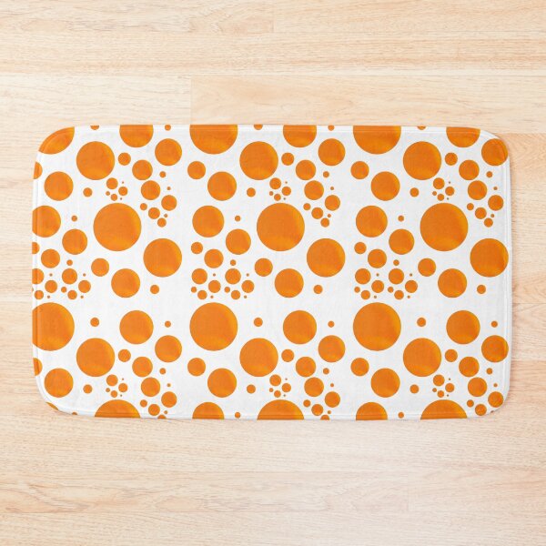 Item preview, Vibrant Orange Bubbles Abstract Polka Dot Pattern designed and sold by NikBrin Prevail .