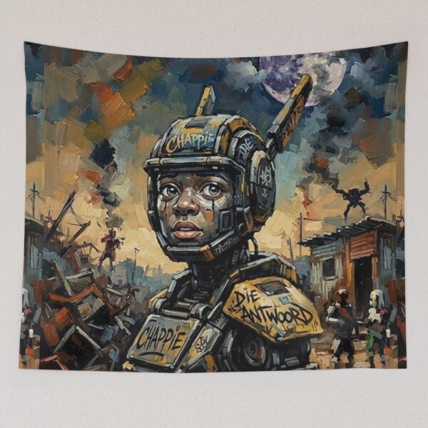Item preview, Chappie Sci-Fi Action Fine Art Tribute0 designed and sold by Art's Diner.