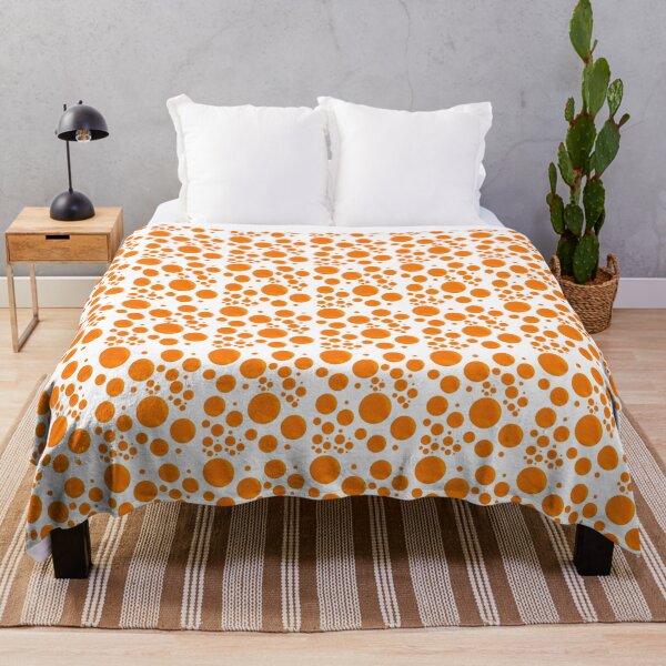 Item preview, Vibrant Orange Bubbles Abstract Polka Dot Pattern designed and sold by NikBrin Prevail .