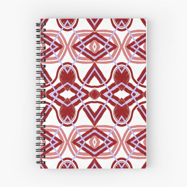 Item preview, Red Geometric Brushstroke Seamless Pattern designed and sold by ScreenPin.