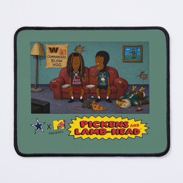 Item preview, CeeDee Lamb & George Pickens – Dallas Cowboys Beavis & Butt-Head Parody designed and sold by 998lc.