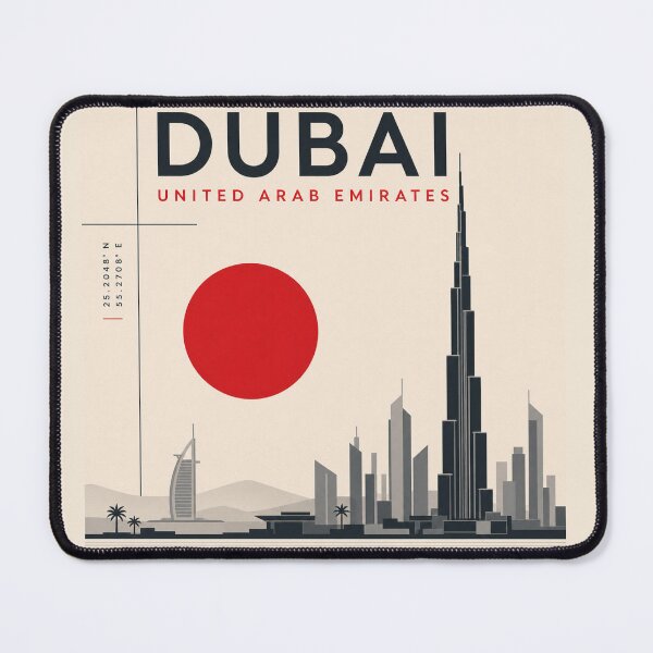 Item preview, Dubai swiss style poster designed and sold by CMYKStudio.