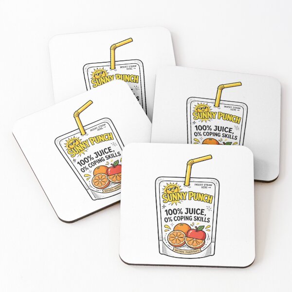 Item preview,  100% Juice 0% Coping Skills Sunny Punch - Zillennial Dark Humor Funny Retro Juice Box designed and sold by Neurospicy Trolls.