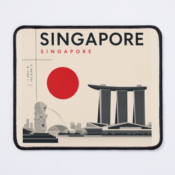 Item preview, Singapore swiss style poster designed and sold by CMYKStudio.