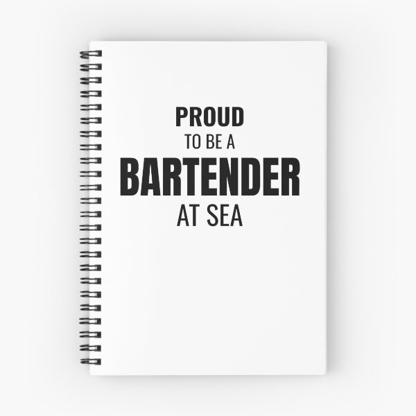 Item preview, Proud to be a Bartender at Sea (Black) designed and sold by ShipCrewNation.