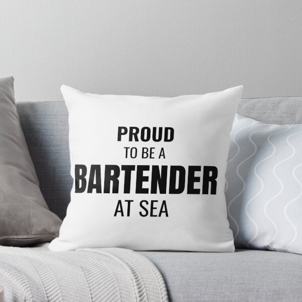 Item preview, Proud to be a Bartender at Sea (Black) designed and sold by ShipCrewNation.