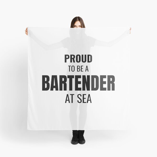 Item preview, Proud to be a Bartender at Sea (Black) designed and sold by ShipCrewNation.