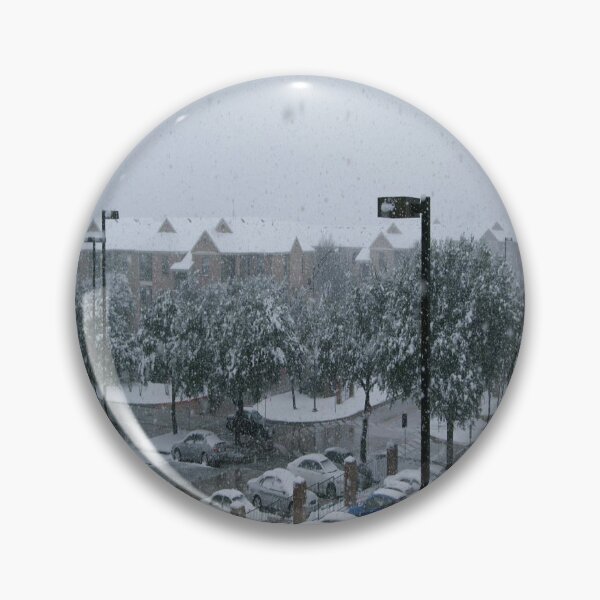 Item preview, Snowy Neighborhood Winter Landscape Art Print designed and sold by KaleChub.