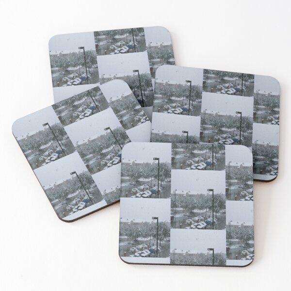 Item preview, Snowy Neighborhood Winter Landscape Art Print designed and sold by KaleChub.
