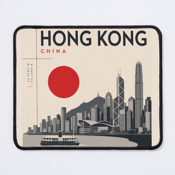 Item preview, Hong Kong swiss style poster designed and sold by CMYKStudio.