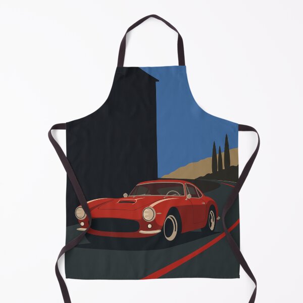 Item preview, Vintage Italian Racing Car Art | Red Menace 1960s | Minimalist Ferrari Decor | Vintage Automotive Print designed and sold by Studio pod Burom.