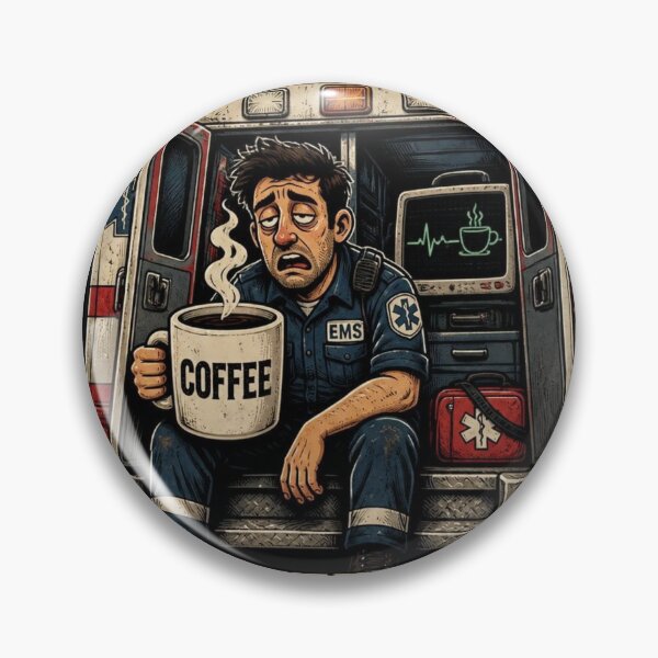 Item preview, Funny EMS Gift Coffee Is My First Aid EMT Paramedic Funny Design designed and sold by thoughtswear.