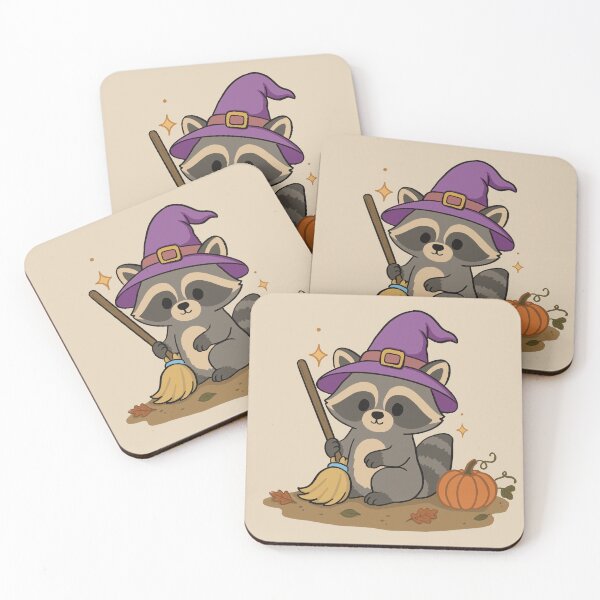 Item preview, Witchy raccoon designed and sold by TJsFoxDen.