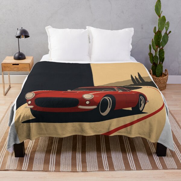 Item preview, Vintage Italian Racing Car Art | Red Menace 1960s | Vintage Ferrari Road Trip Print | Minimalist Automotive Decor designed and sold by Studio pod Burom.