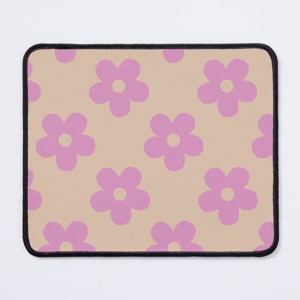 Item preview, Pink Floral Pattern | Retro Pink Flowers on Beige Floral Design | Preppy Pink Flower Pattern | Coquette Pink and Beige Floral Seamless Pattern | Vintage Beige and Pink Flowers Pattern designed and sold by VivaFy.