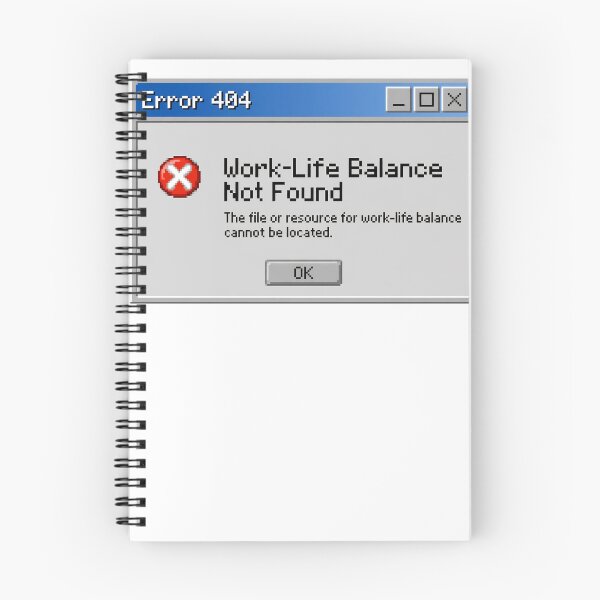 Item preview, Zillennial Error 404 - Work-Life Balance Not Found Funny Retro Tech designed and sold by Neurospicy Trolls.