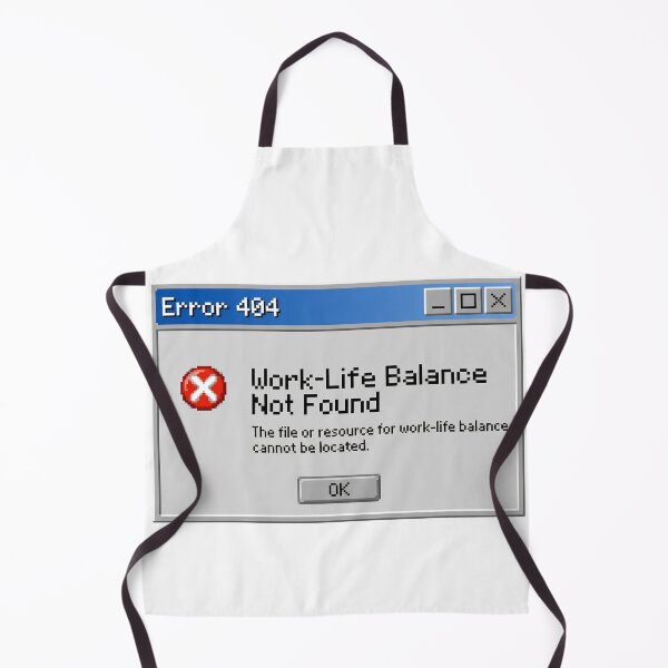 Item preview, Zillennial Error 404 - Work-Life Balance Not Found Funny Retro Tech designed and sold by Neurospicy Trolls.
