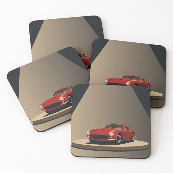 Item preview, Vintage Italian Racing Car Art | Red Menace 1960s  | Minimalist Automotive Illustration designed and sold by Studio pod Burom.