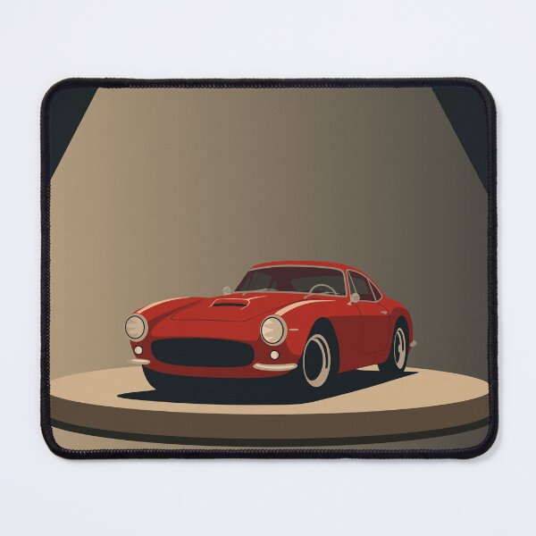 Item preview, Vintage Italian Racing Car Art | Red Menace 1960s | Minimalist Automotive Illustration designed and sold by Studio pod Burom.