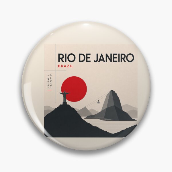 Item preview, Rio de Janeiro swiss style poster designed and sold by CMYKStudio.