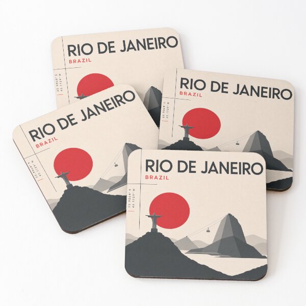 Item preview, Rio de Janeiro swiss style poster designed and sold by CMYKStudio.