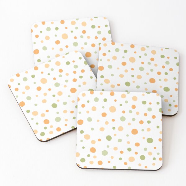 Item preview, Pastel Dots, Hand Drawn green and orange Circles Childish designed and sold by CHERRY--SHOP.